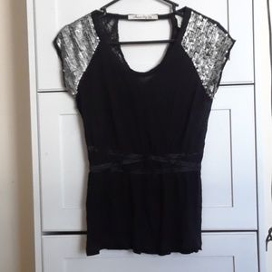 Black Sparkle Top